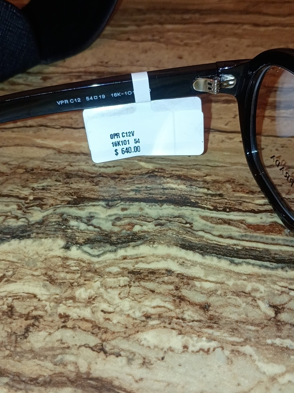 Prada Black Round Optical Frames
